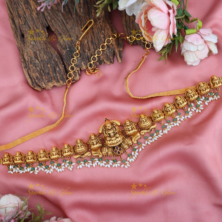 Dazzling Gold Temple Hip Chain for Weddings