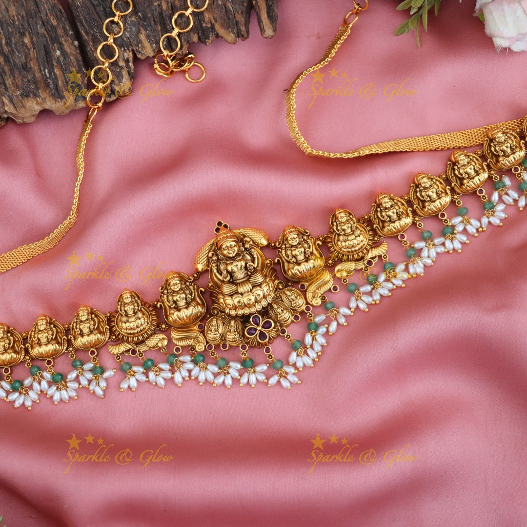 Dazzling Gold Temple Hip Chain for Weddings