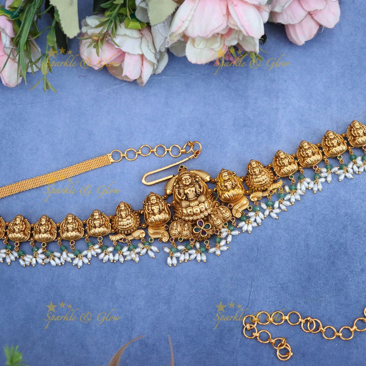 Dazzling Gold Temple Hip Chain for Weddings