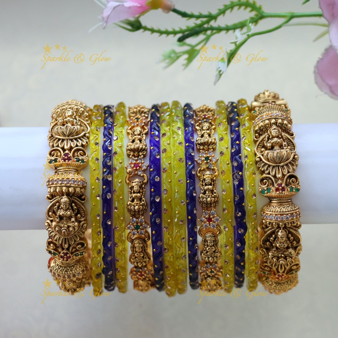 Elegant Lakshmi Bangles Set for Bridal Elegance