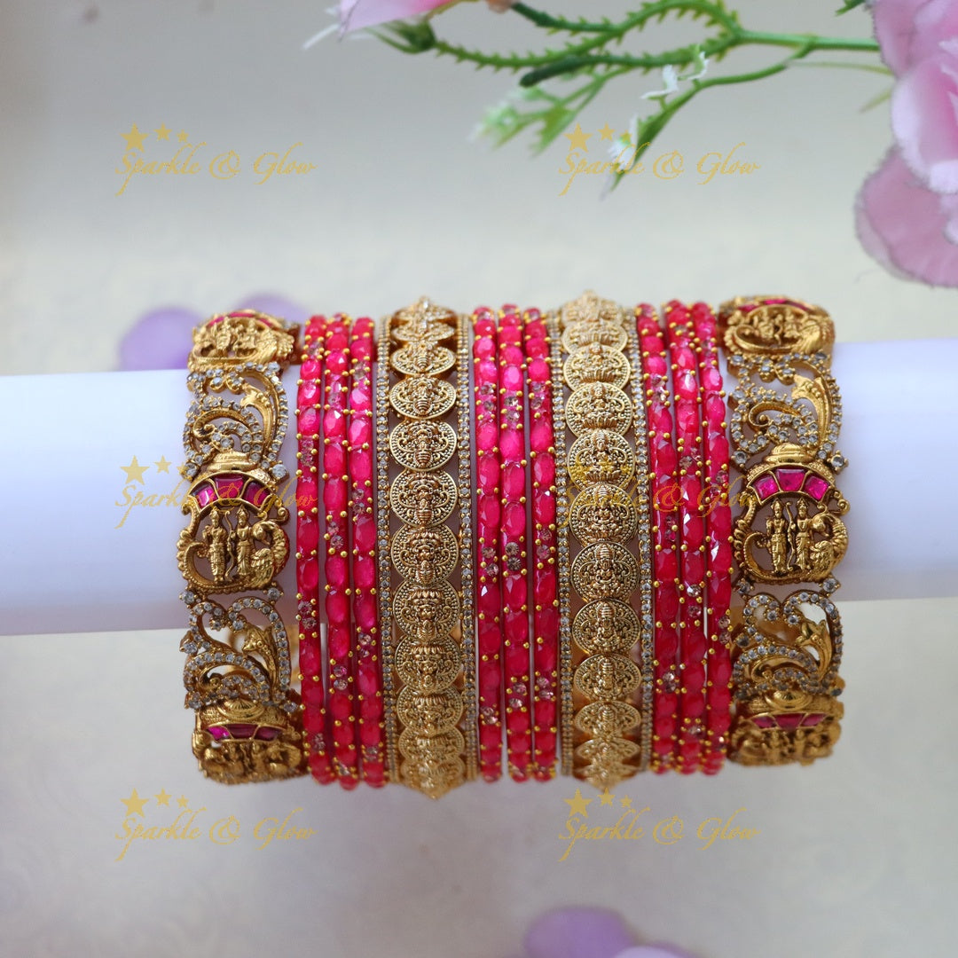 Stunning Ram Sita Coin Bangles | Sparkle & Glow