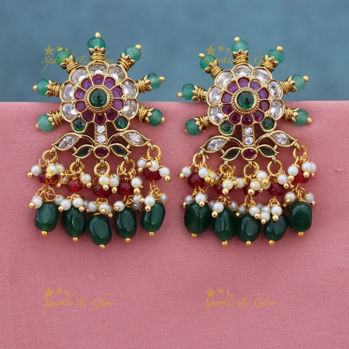 Exquisite Gold-tone Festive Earrings for Celebrations