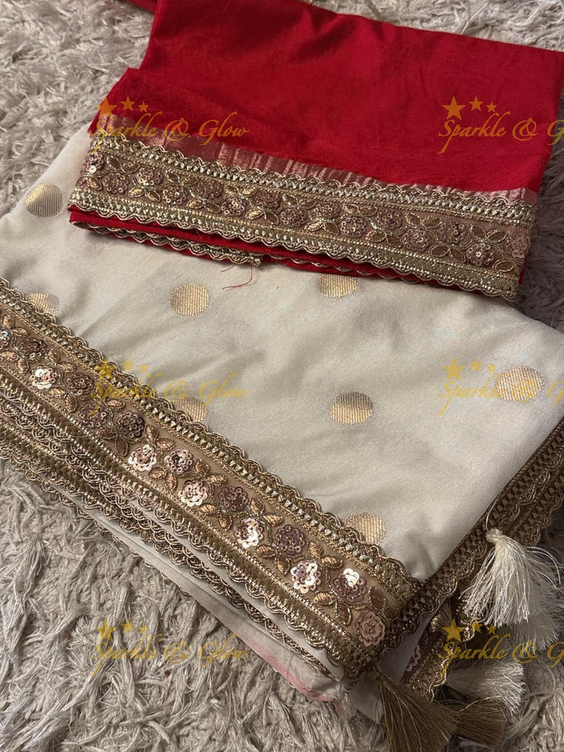 Tissue Organza Banarasi Saree for Elegant Occasions