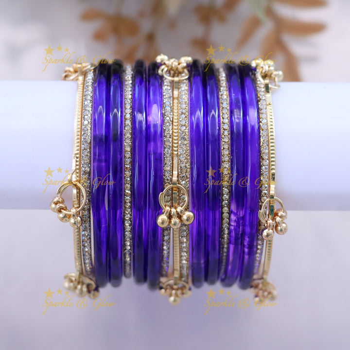 Elegant Black and Gold Bangles Set - Perfect for Every Style