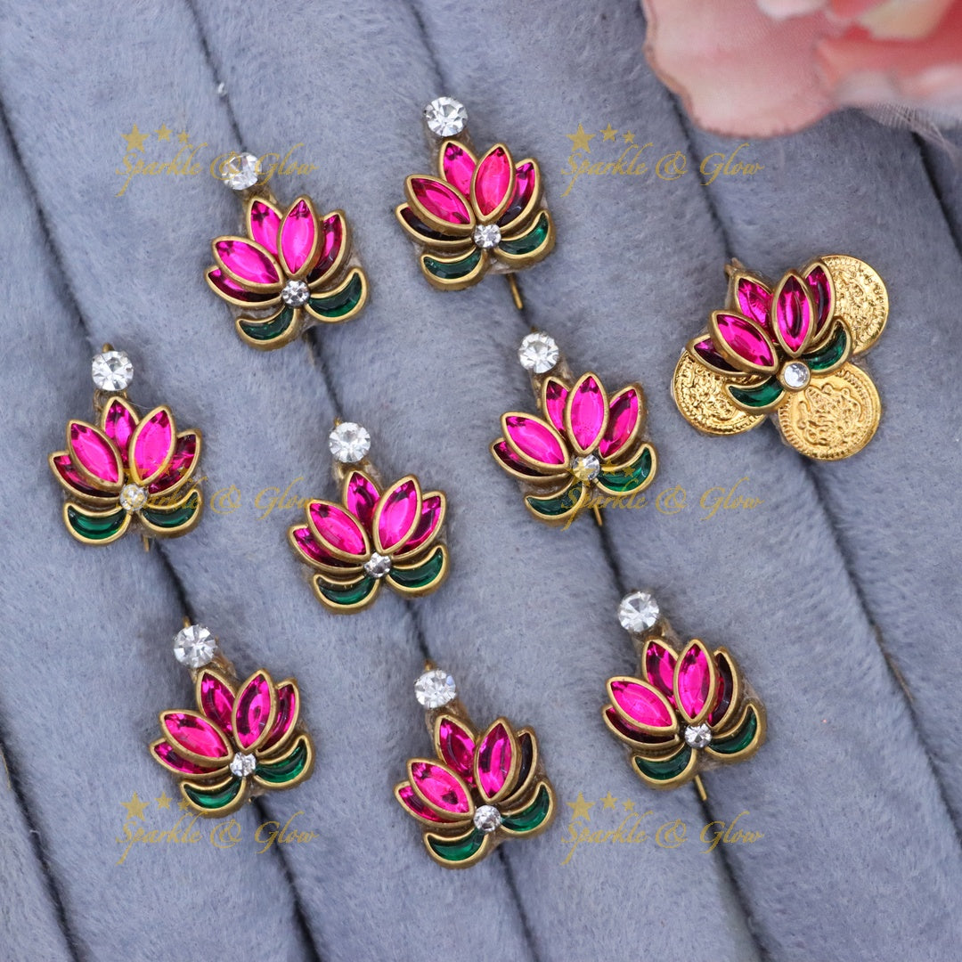 Exquisite Lotus Gold Hairpin for Festive Elegance