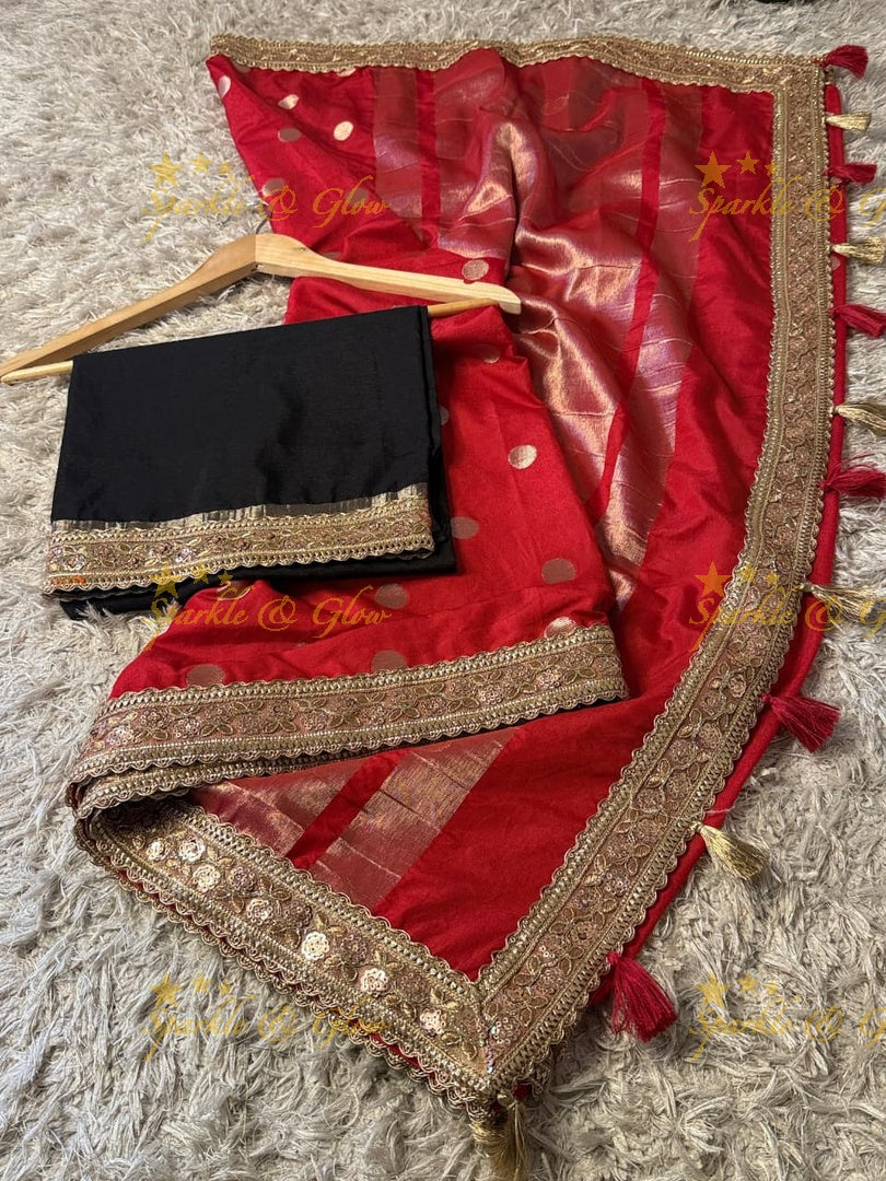 Tissue Organza Banarasi Saree for Elegant Occasions