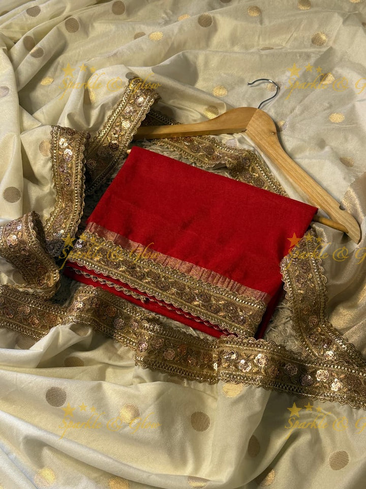 Tissue Organza Banarasi Saree for Elegant Occasions