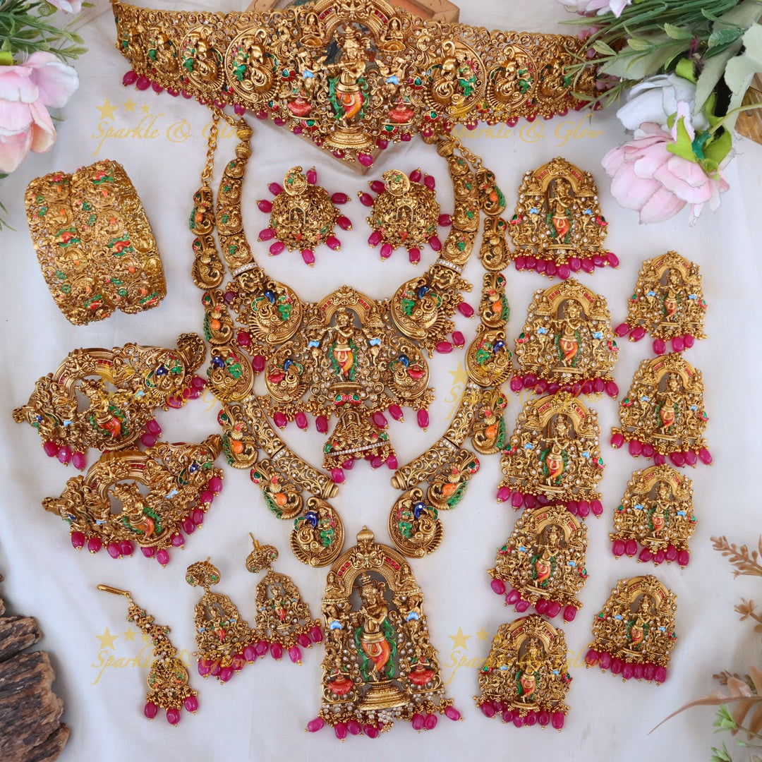 Temple Bridal Necklace Set | Premium Gold Imitation