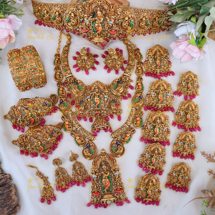 Temple Bridal Necklace Set | Premium Gold Imitation