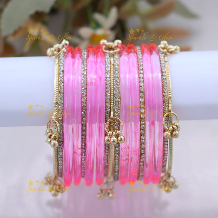 Elegant Black and Gold Bangles Set - Perfect for Every Style