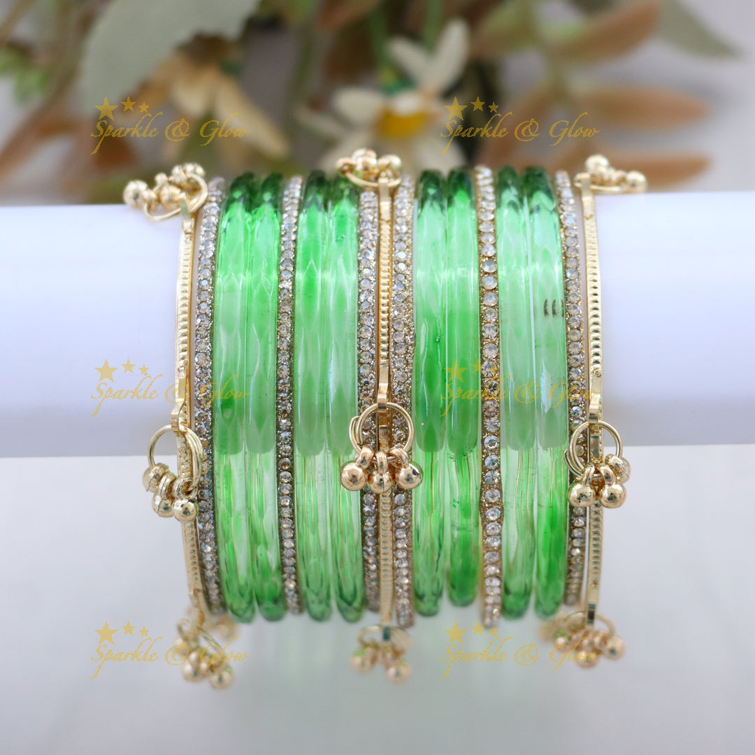 Elegant Black and Gold Bangles Set - Perfect for Every Style