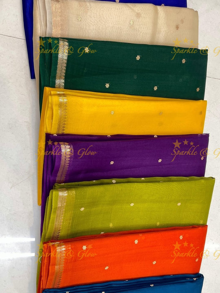 Elegant Banarasi Semi Kora Organza Saree - New Arrival