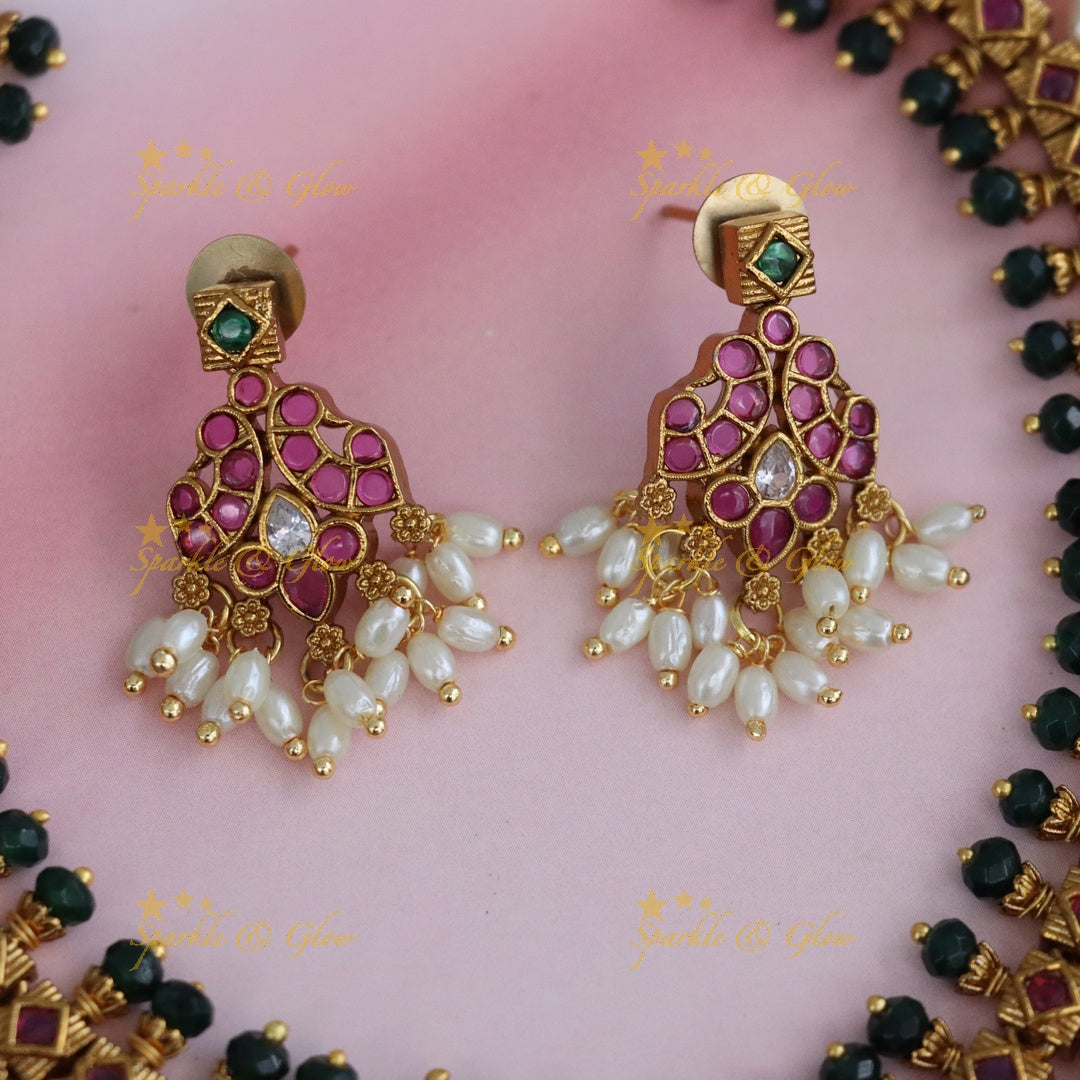 Elegant Gold-Plated Short Necklace Set for Weddings