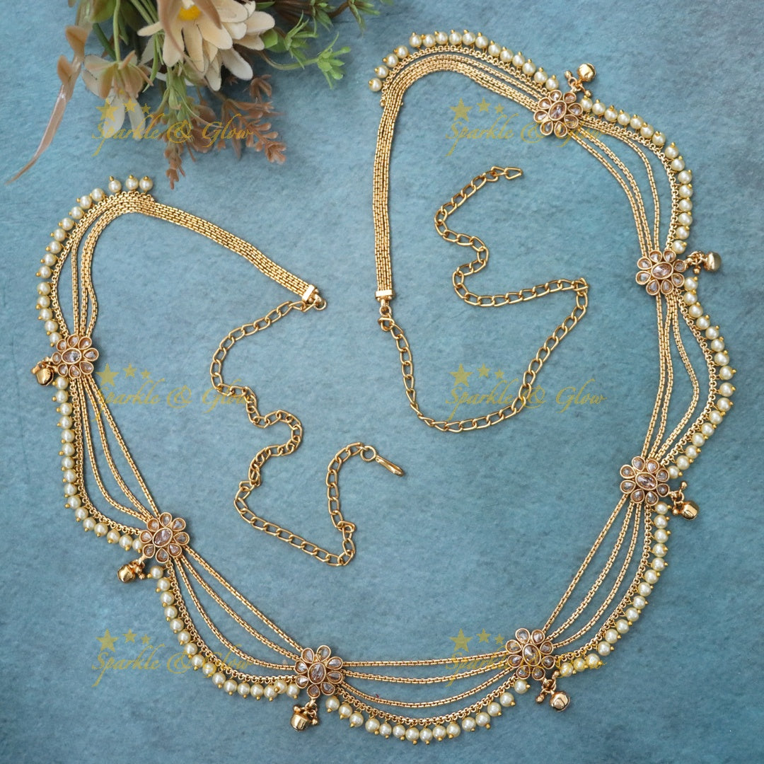 Gold-Plated Wedding Hip Chain: Elegance for Brides