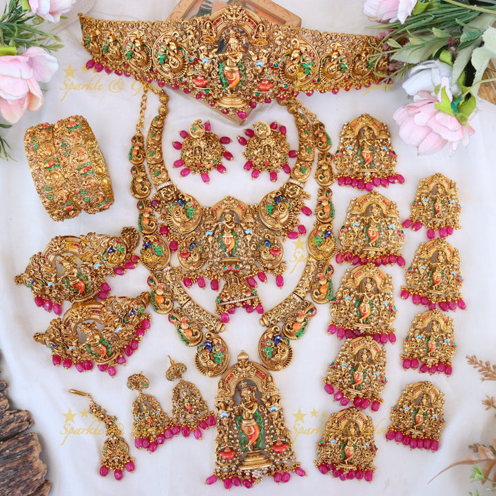 Temple Bridal Necklace Set | Premium Gold Imitation