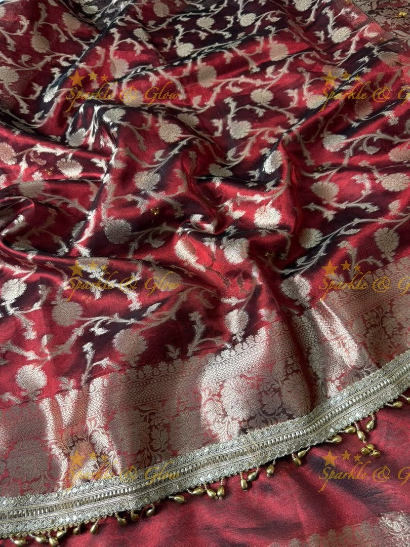 Exquisite Banarasi Ghungroo Saree for Grand Occasions