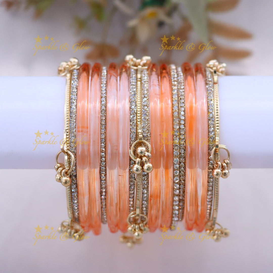 Elegant Black and Gold Bangles Set - Perfect for Every Style