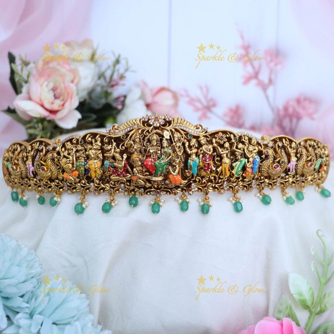 Temple Gold Hip Belt - Exquisite Festive Jewellery