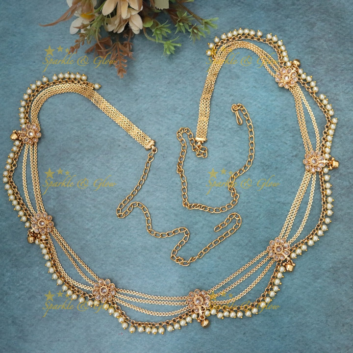 Exquisite Gold-Tone Hip Chain for Celebrations
