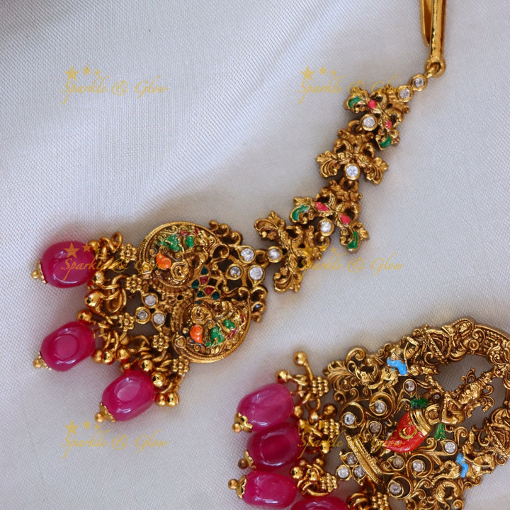 Temple Bridal Necklace Set | Premium Gold Imitation
