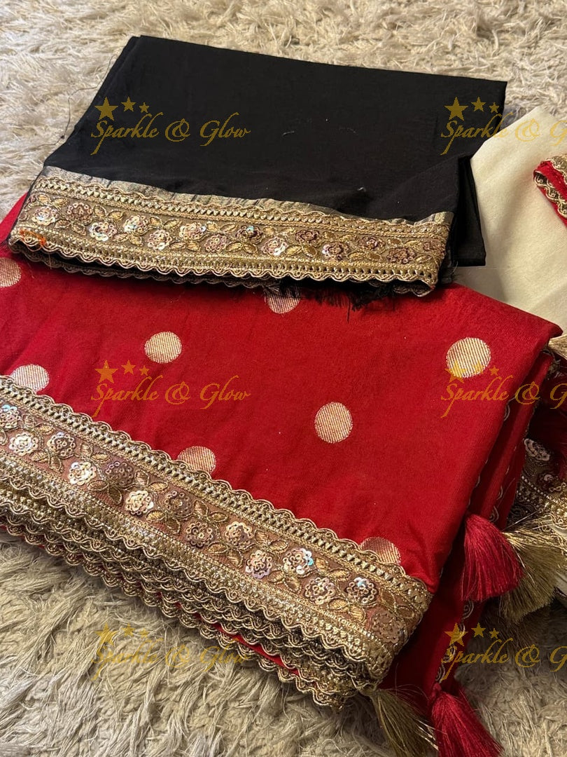 Tissue Organza Banarasi Saree for Elegant Occasions