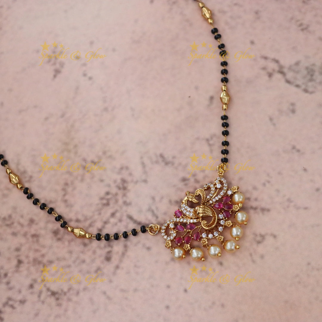 Exquisite Temple Bridal Mangalsutra Necklace