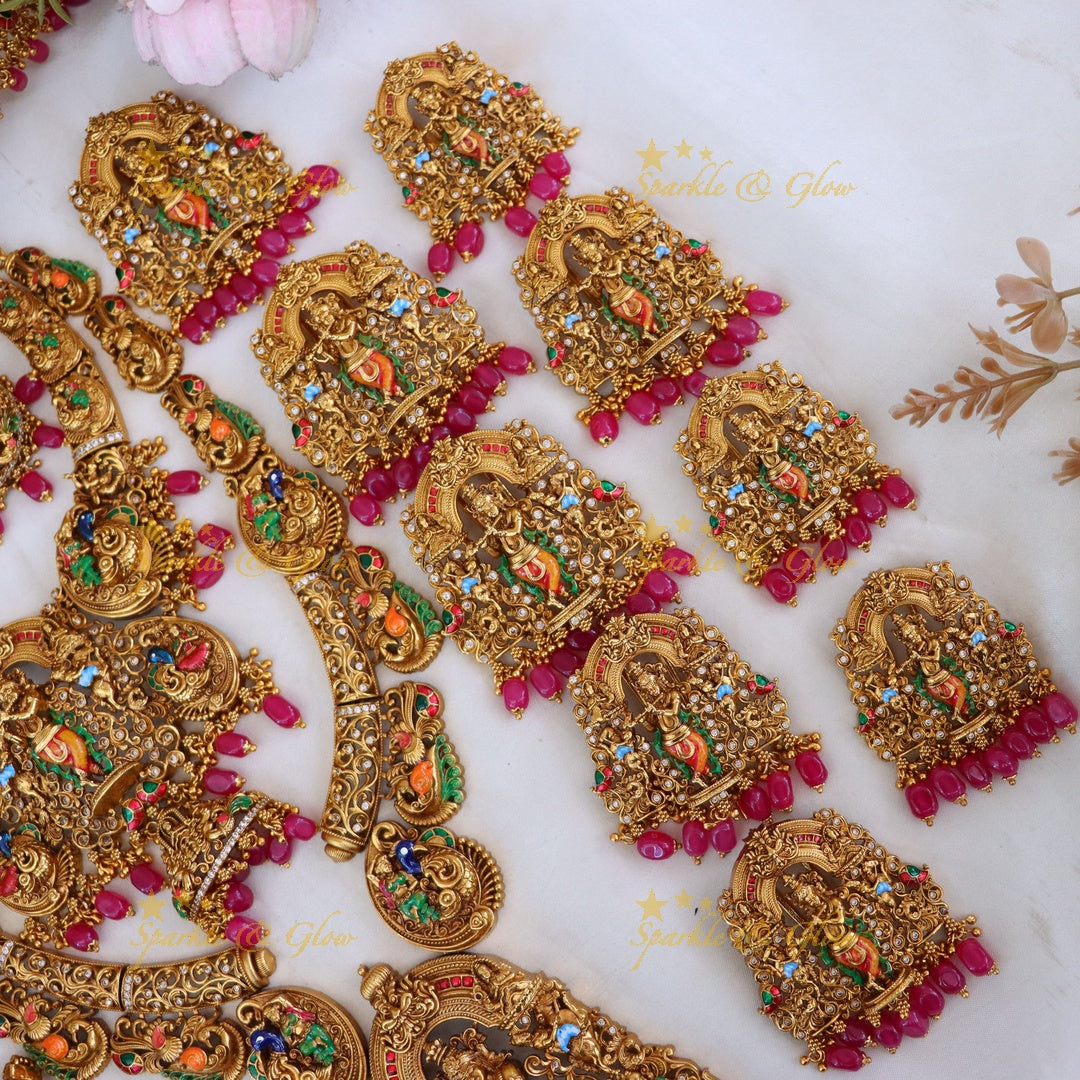 Temple Bridal Necklace Set | Premium Gold Imitation