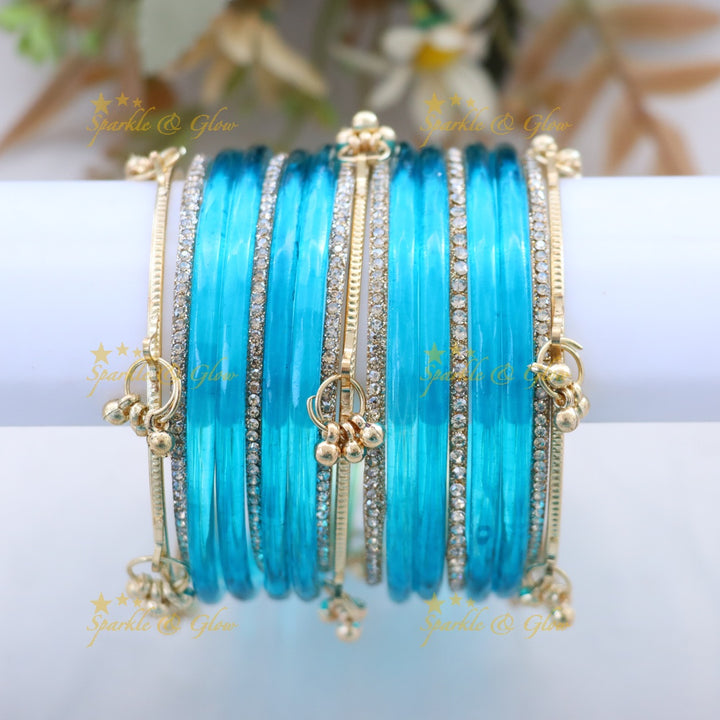 Elegant Black and Gold Bangles Set - Perfect for Every Style