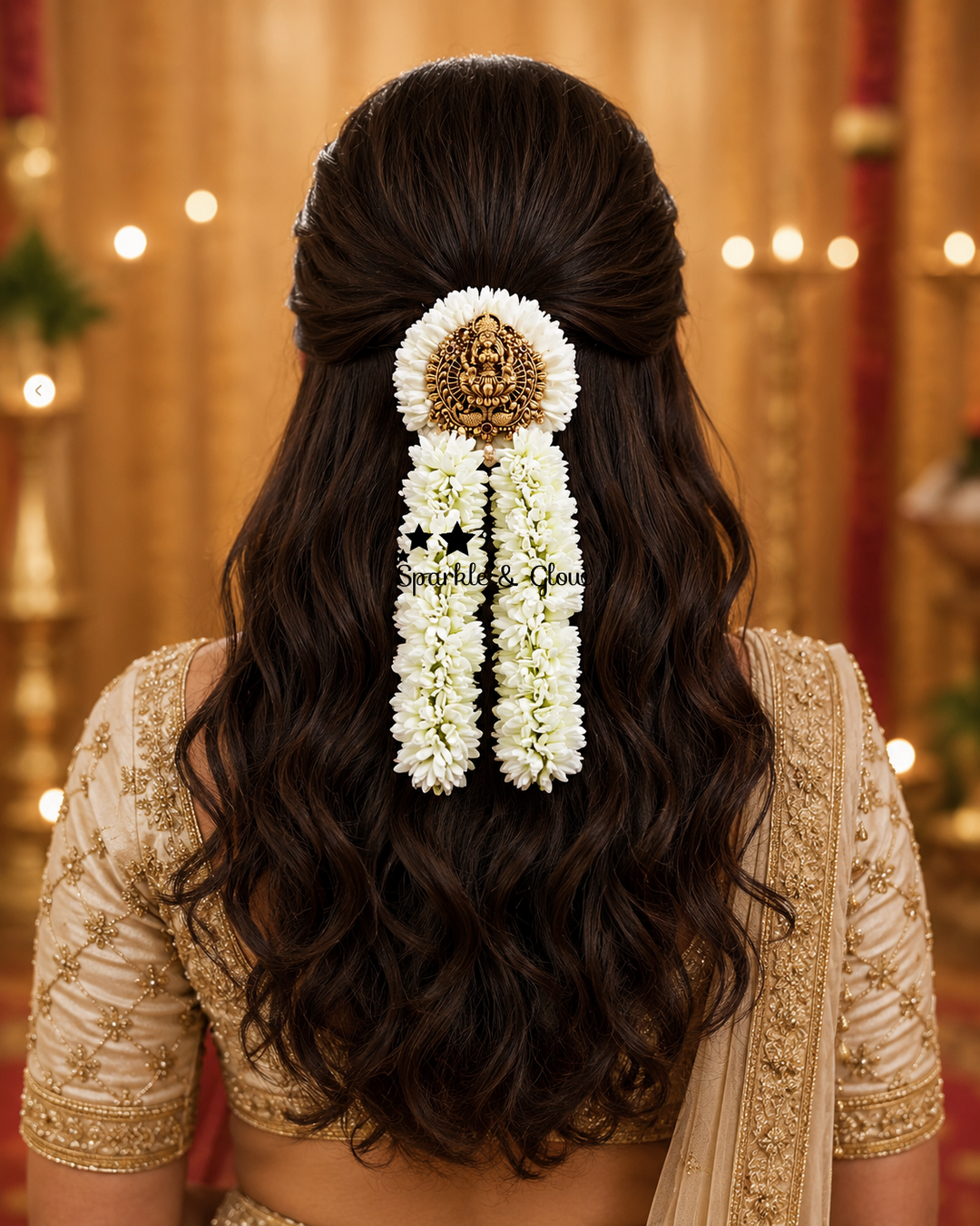 Exquisite Floral Jadabilla Hair Accessory for Weddings