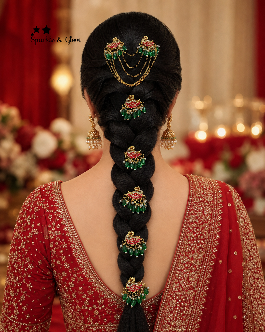 Exquisite Peacock Hair Accessories for Indian Weddings