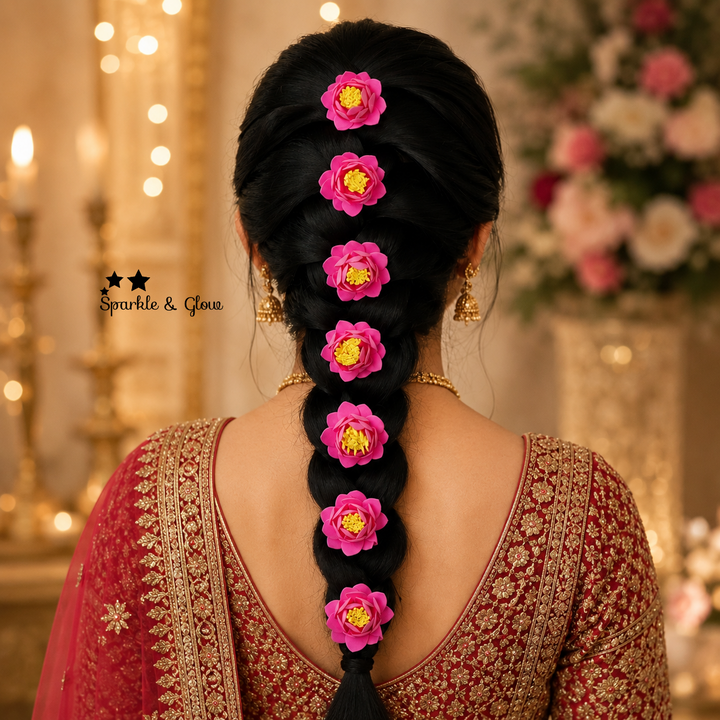 Exquisite Lotus Hair Pins for Elegant Festive Beauty