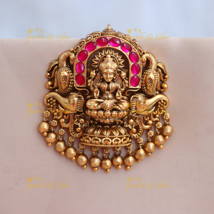 Exquisite Gold Temple Jadabilla for Weddings & Festivals
