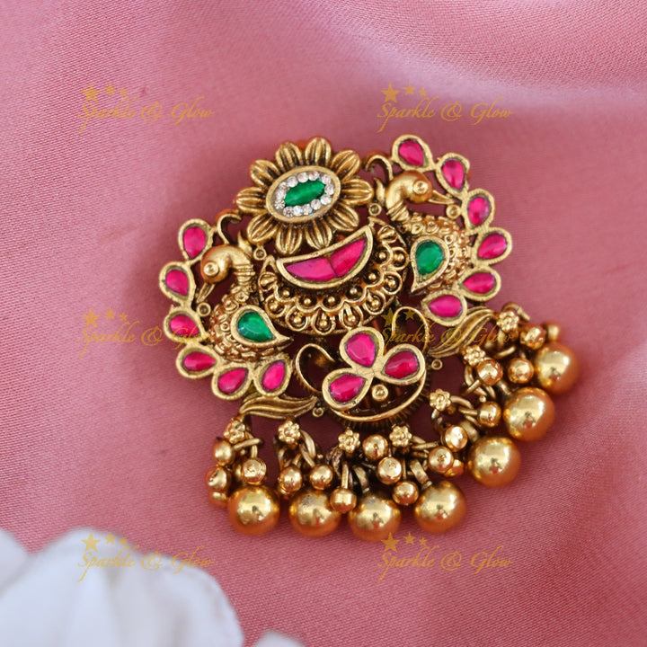 Exquisite Gold Bridal Jada Billa Hairpin for Weddings
