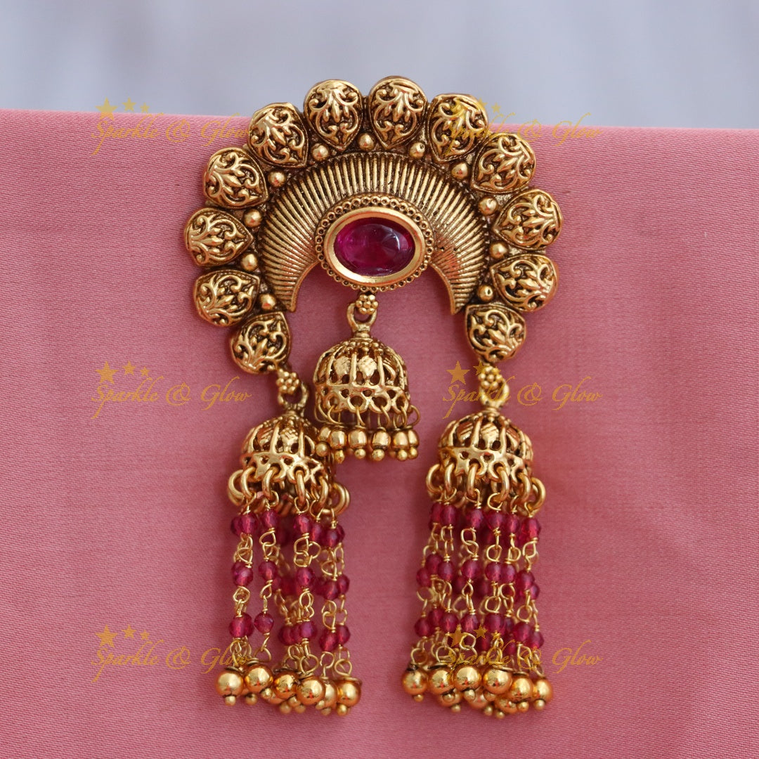 Exquisite Gold Jadabilla - Festive Hair Elegance