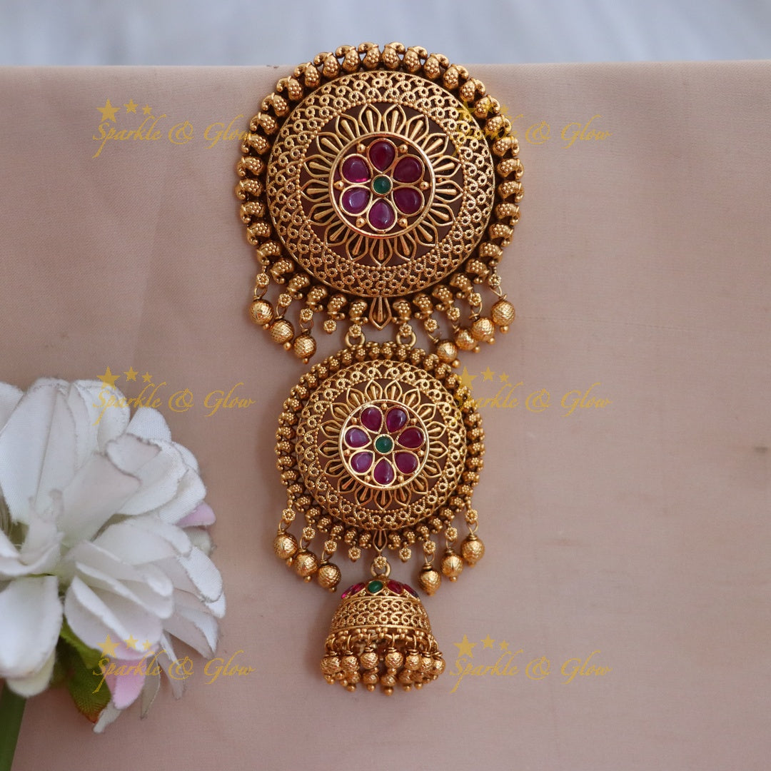 Exquisite Gold Finish Jadabilla Hair Accessory