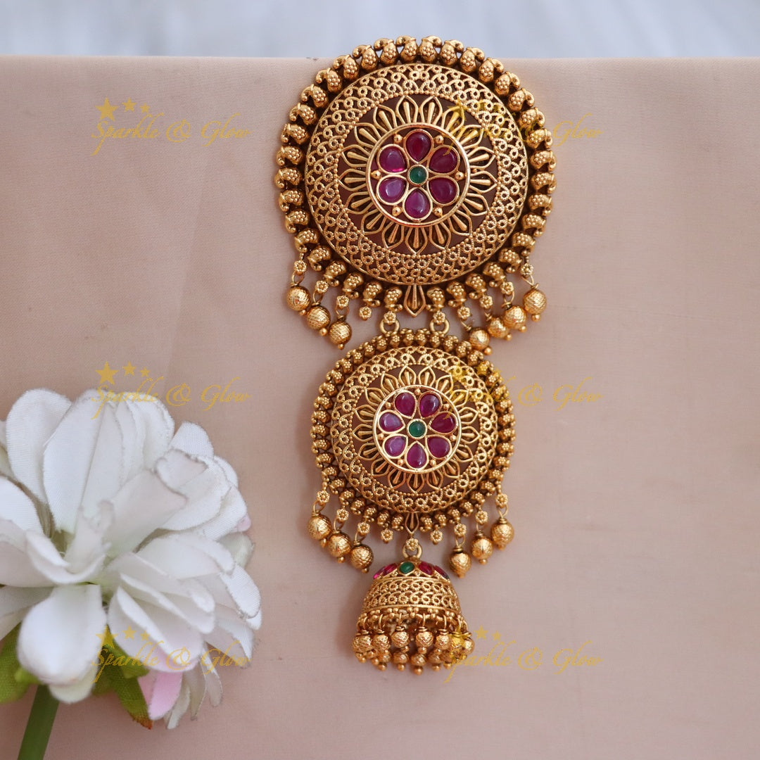 Exquisite Gold Finish Jadabilla Hair Accessory