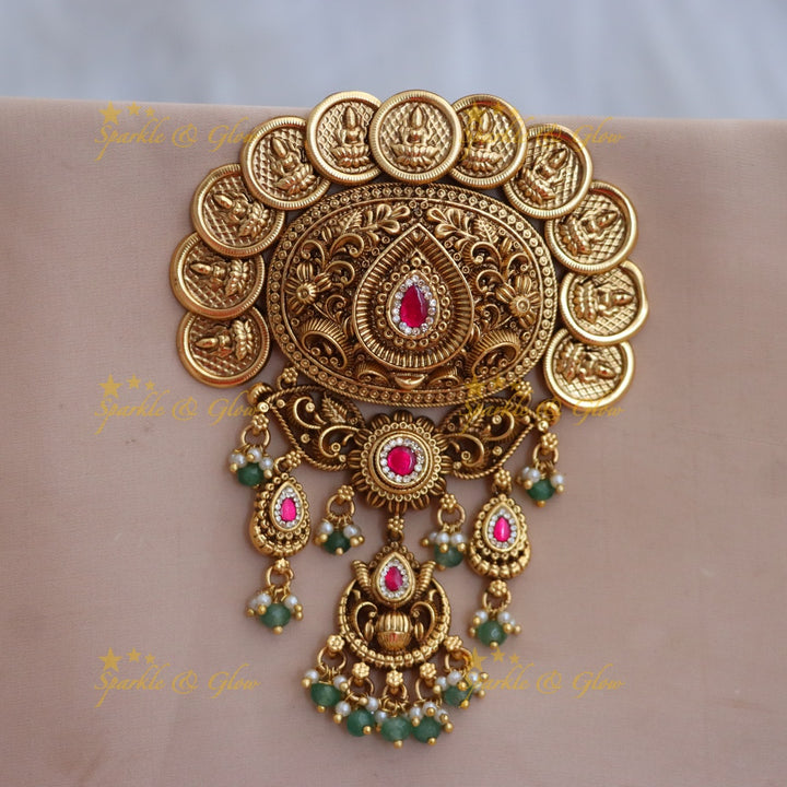 Exquisite Gold Coin Jadabilla Wedding Hair Ornament