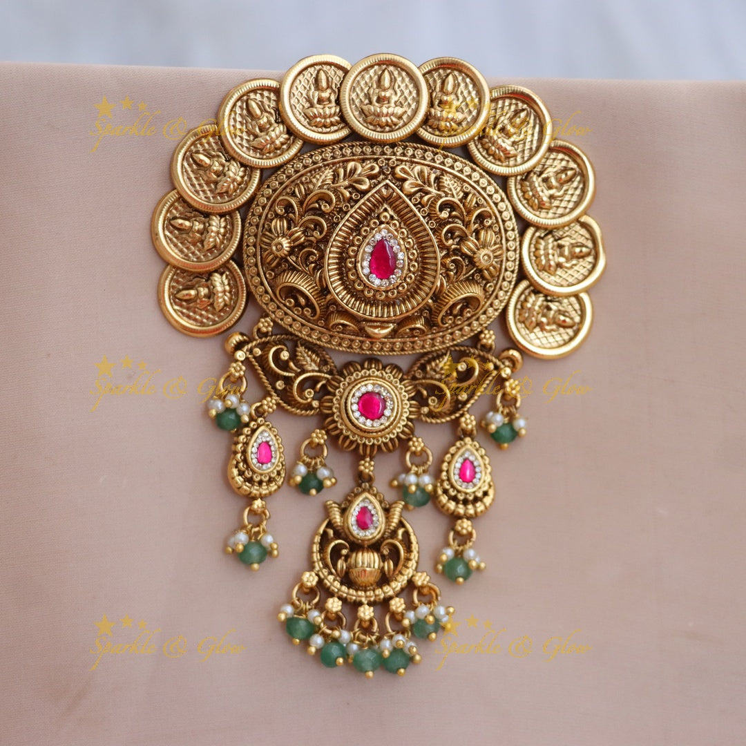 Exquisite Gold Coin Jadabilla Wedding Hair Ornament