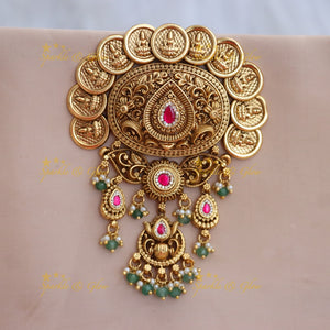 Exquisite Gold Coin Jadabilla Wedding Hair Ornament