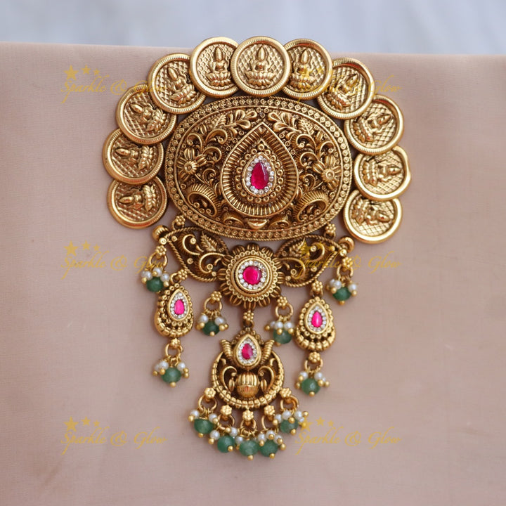 Exquisite Gold Coin Jadabilla Wedding Hair Ornament