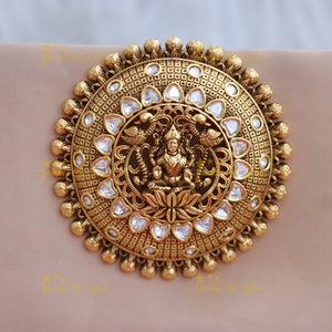 Exquisite Gold Temple Heritage Hair Accessory