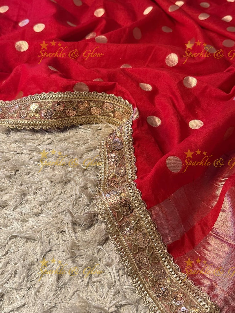 Tissue Organza Banarasi Saree for Elegant Occasions