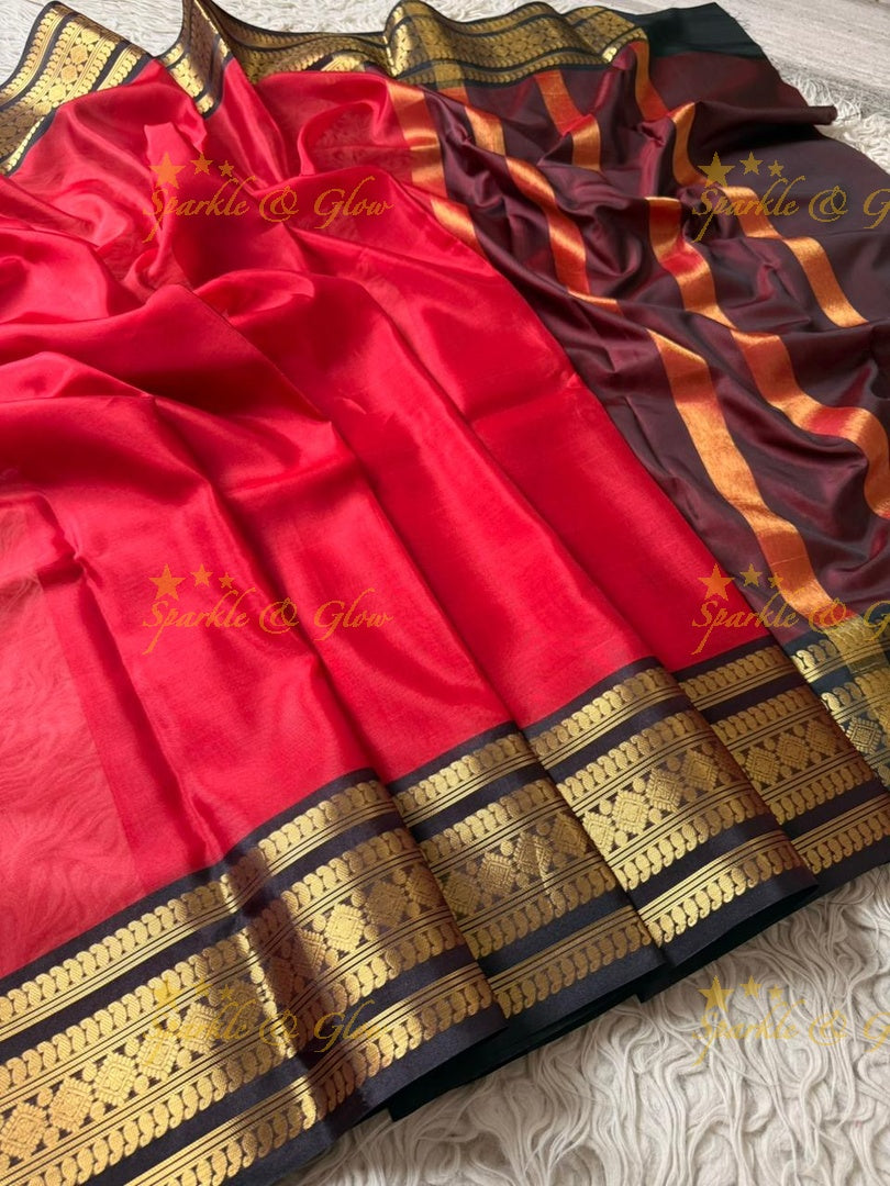 Luxurious Banarasi Saree with Gold Zari Detailing
