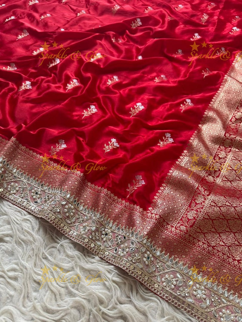Exquisite Banarasi Gold Silk Saree for Weddings