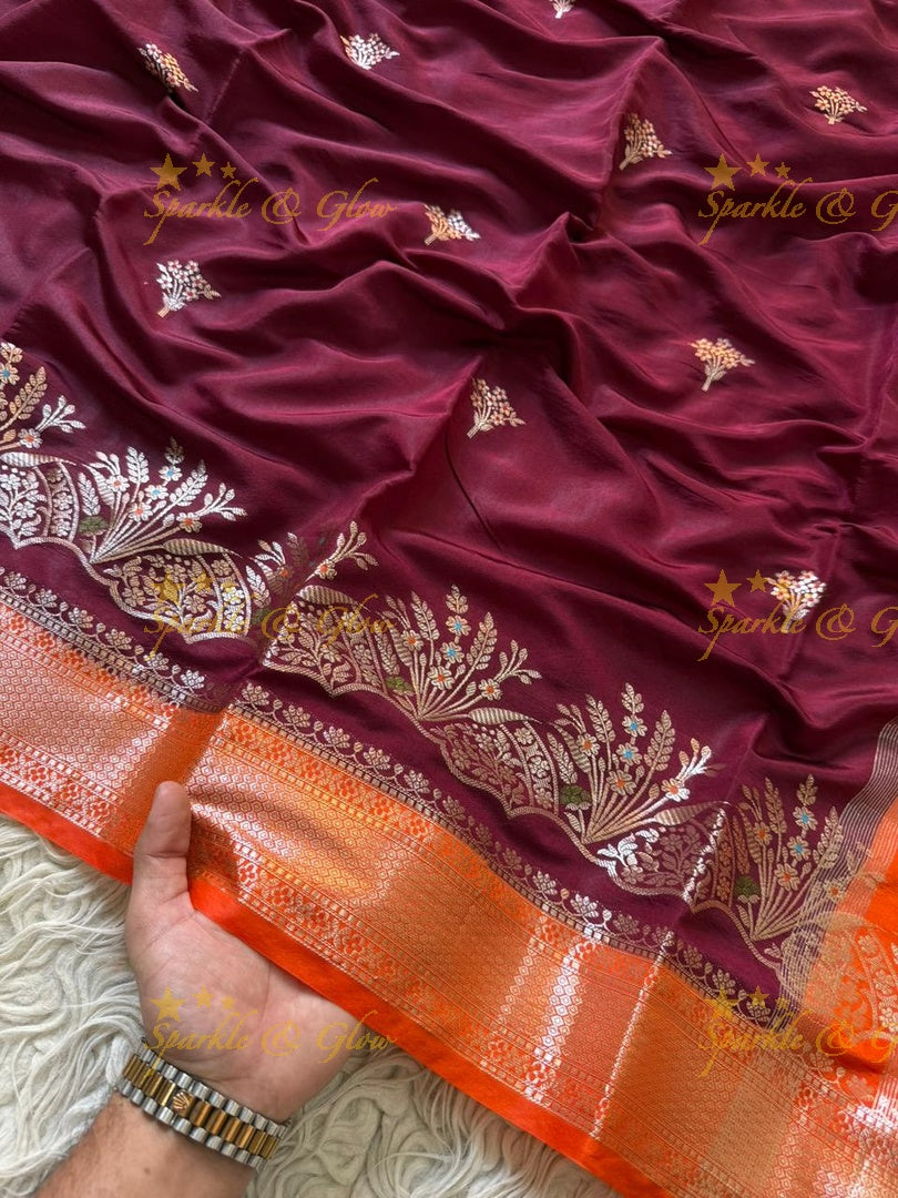 Exquisite Red Banarasi Saree - Perfect for Weddings