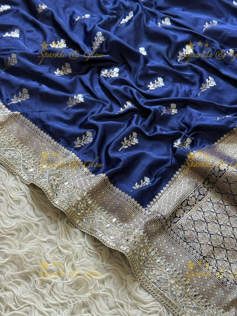 Luxurious Banarasi Saree with Zari Embroidery