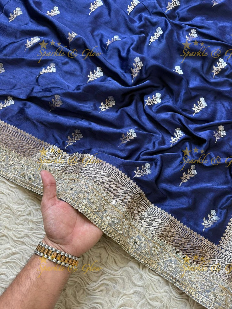 Luxurious Banarasi Saree with Zari Embroidery
