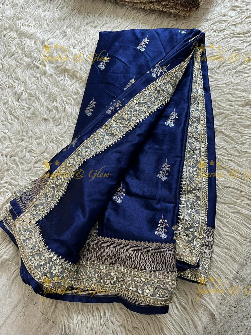Luxurious Banarasi Saree with Zari Embroidery