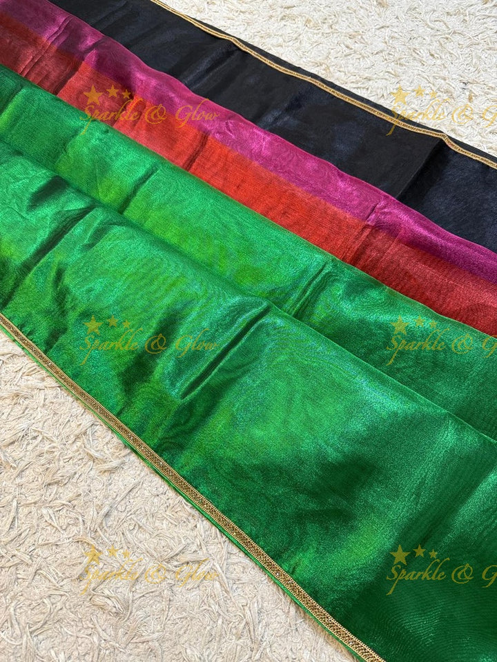 Premium Banarasi Tissue Silk Saree - Sparkle & Glow