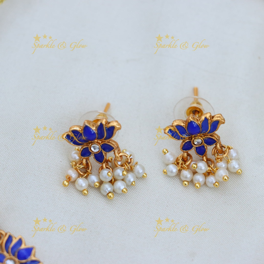Elegant Lotus Necklace for Weddings and Festive Occasions